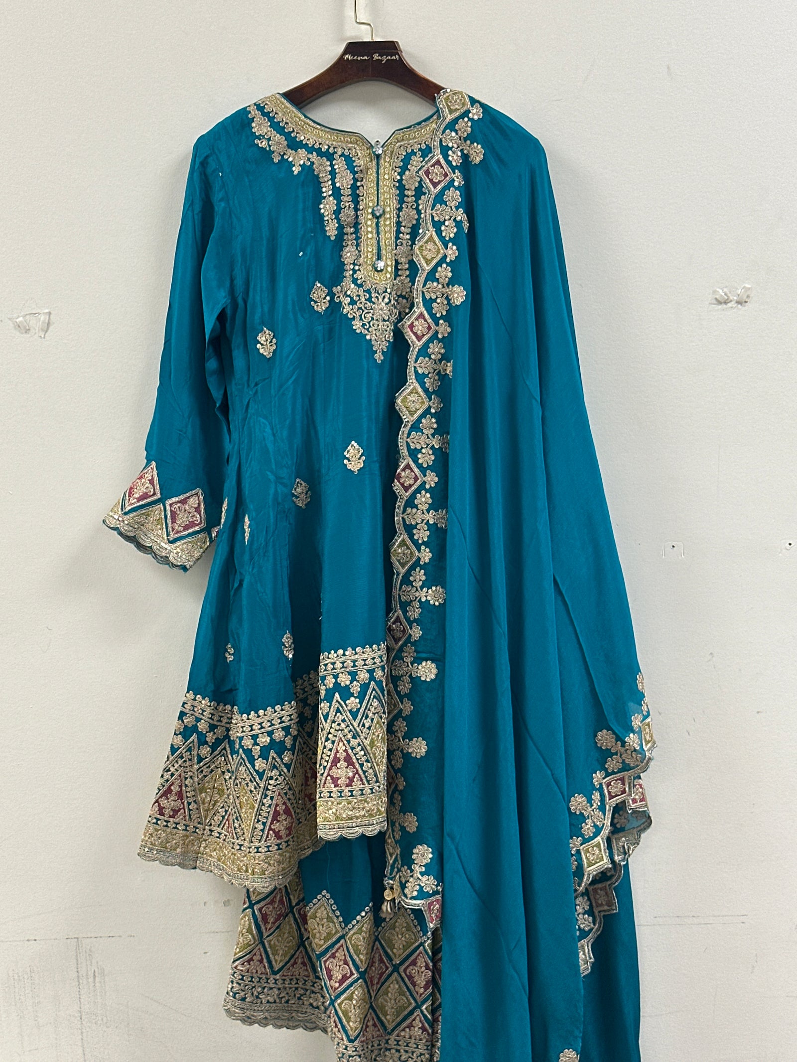 Thread Embroidery Sharara Suit