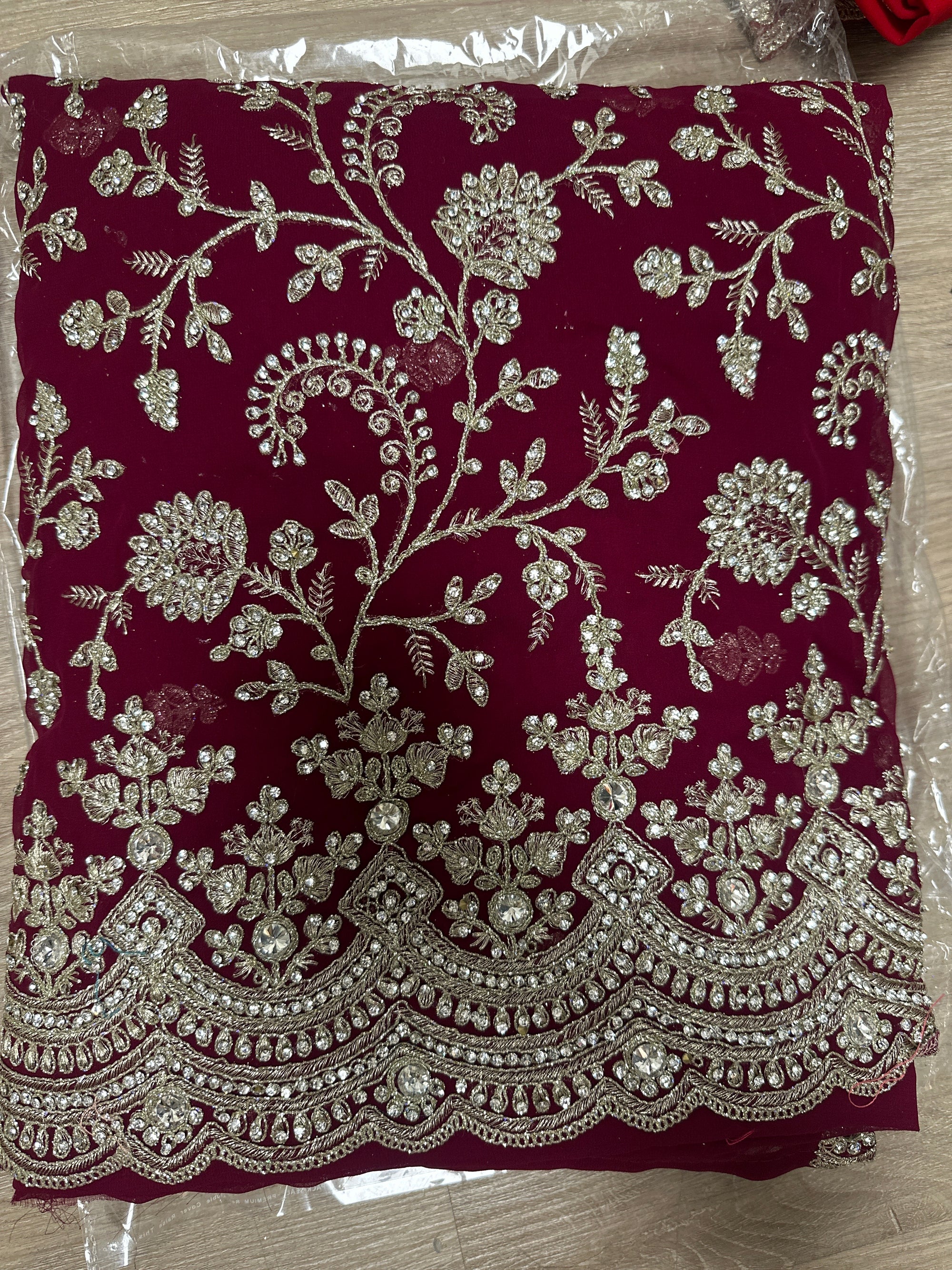 Beautiful Embroidered Unstitched Suit