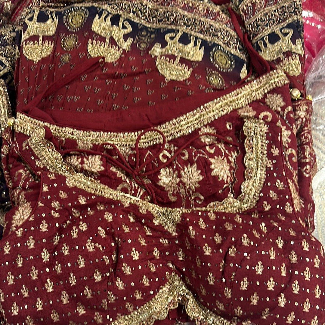 Exquisite Lehnga with Heavy Bottom Embroidery