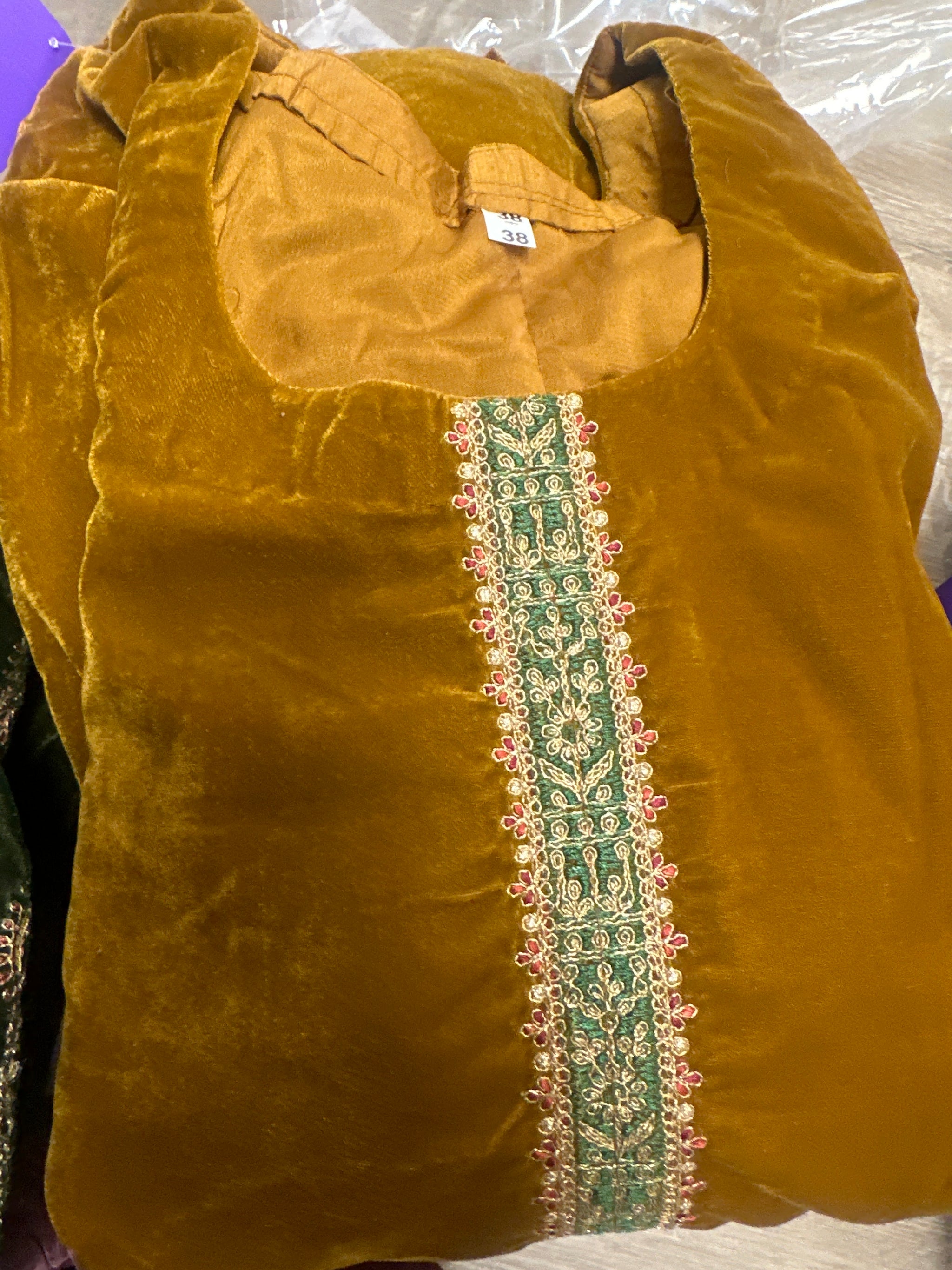 Beautiful Velvet Suit with Printed Dupatta