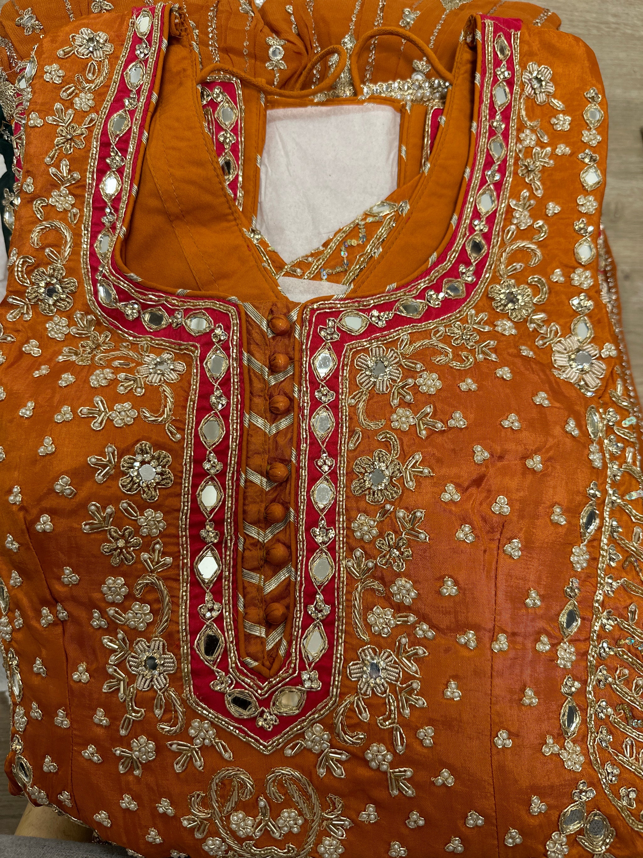 Terrific Mirror Gharara Suit