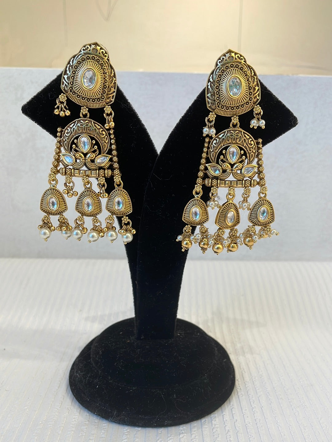 Gold Plated Kundan Earrings