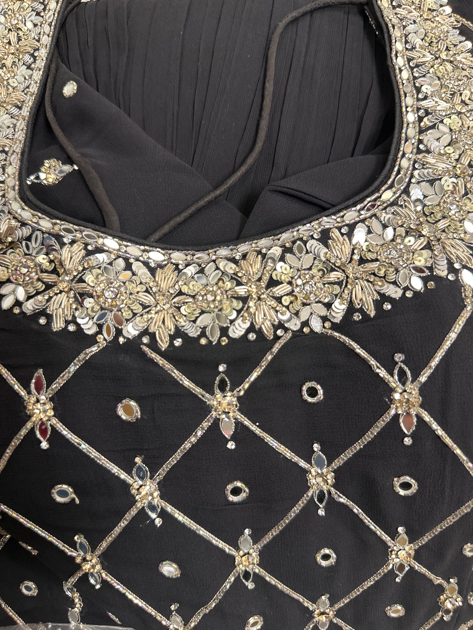 Alluring Mirror Sharara Suit