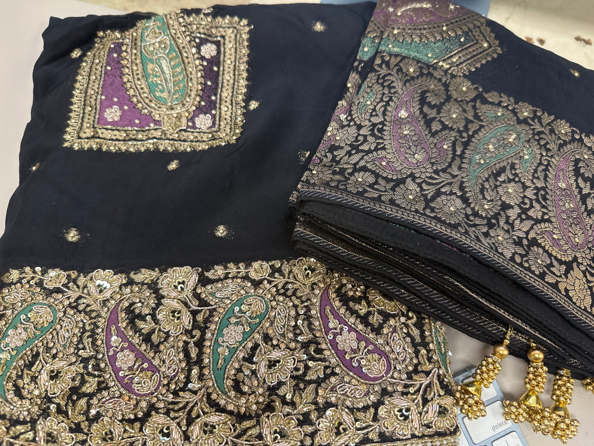 Embroidered Unstitched Suit