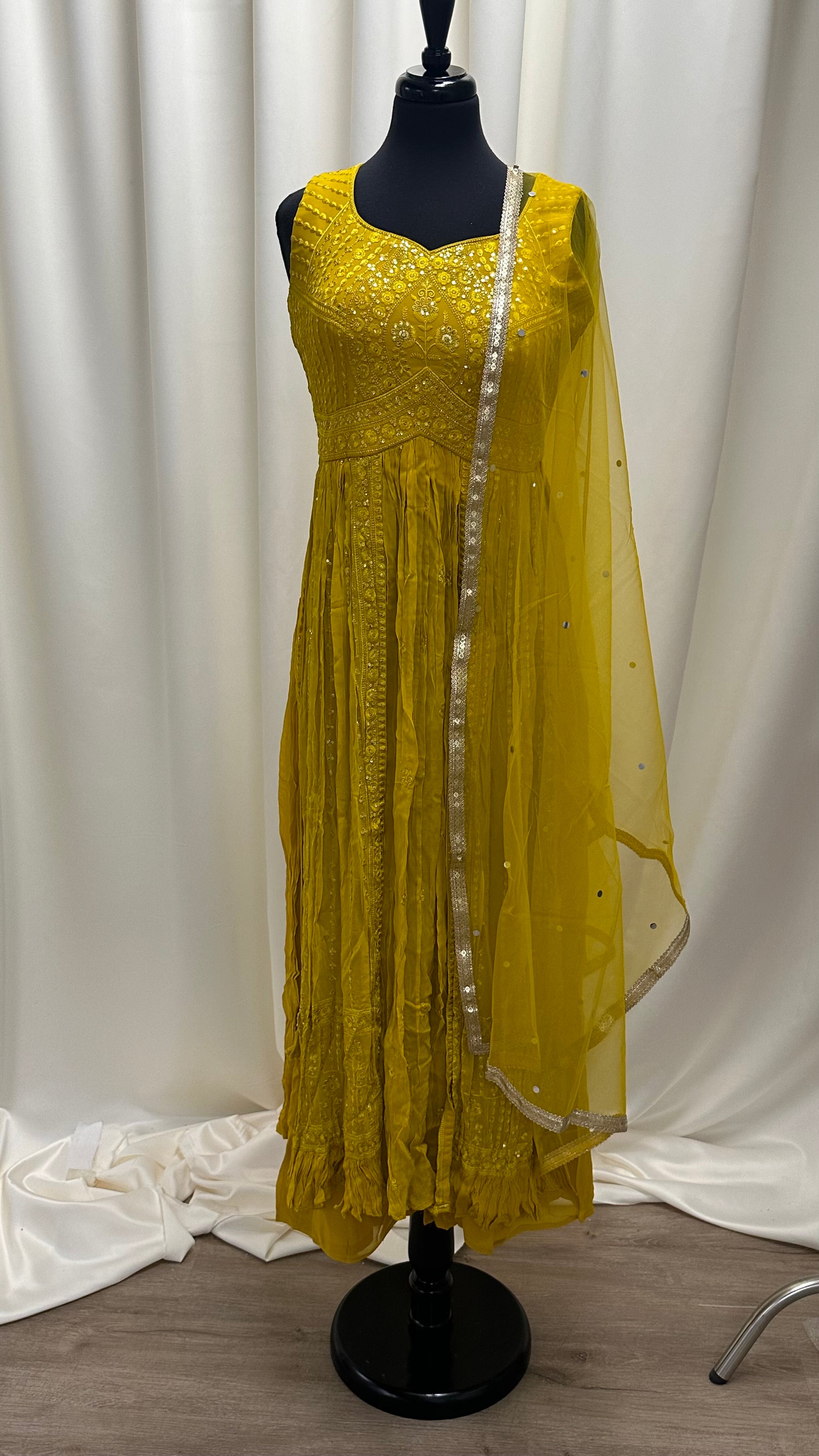 Yellow Sharara Suit