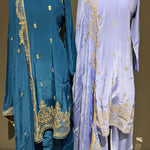 Pant Suit with Bottom Embroidery and Elegant Dupatta