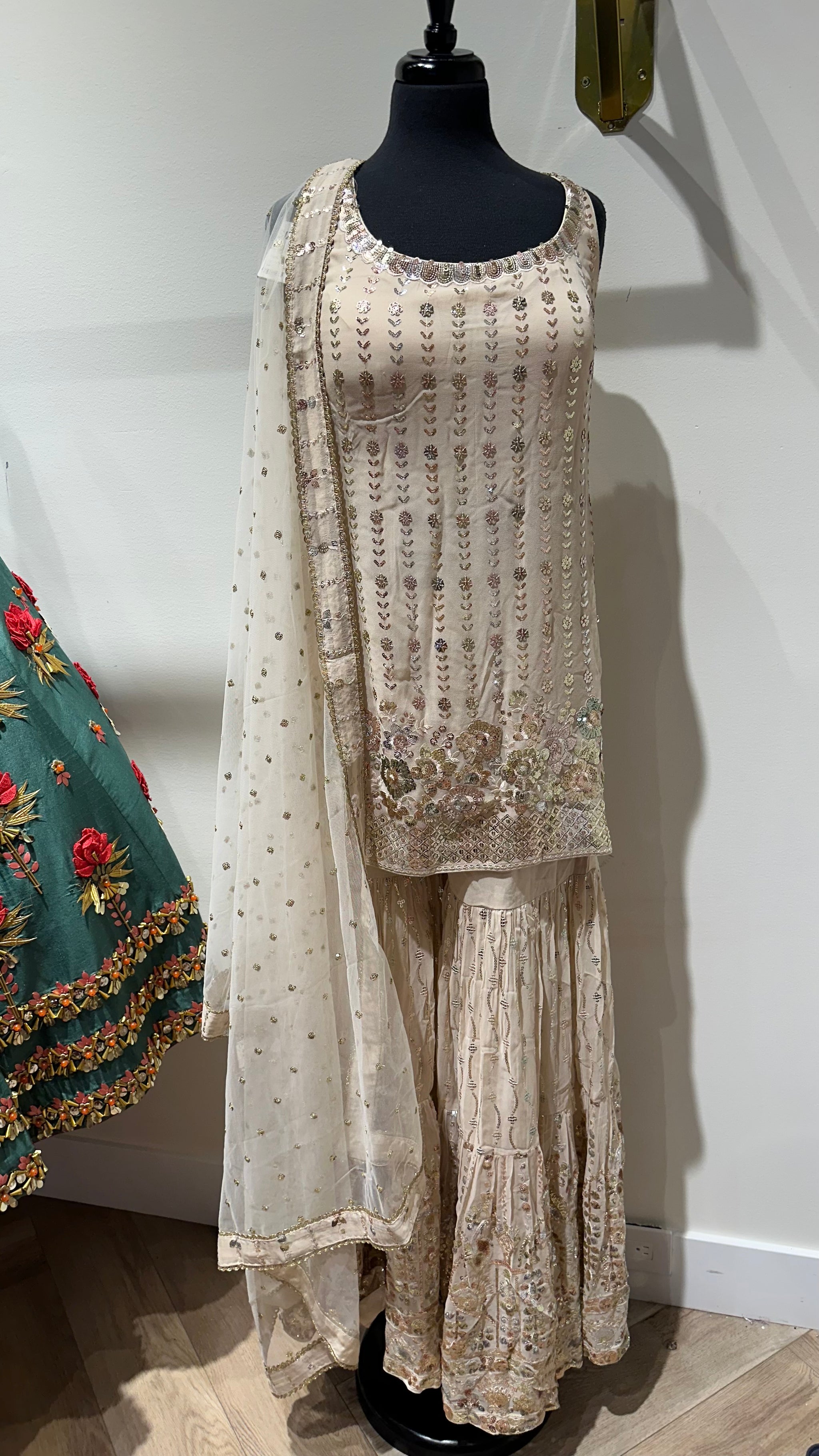 Gorgeously Embroided Gharara Suit