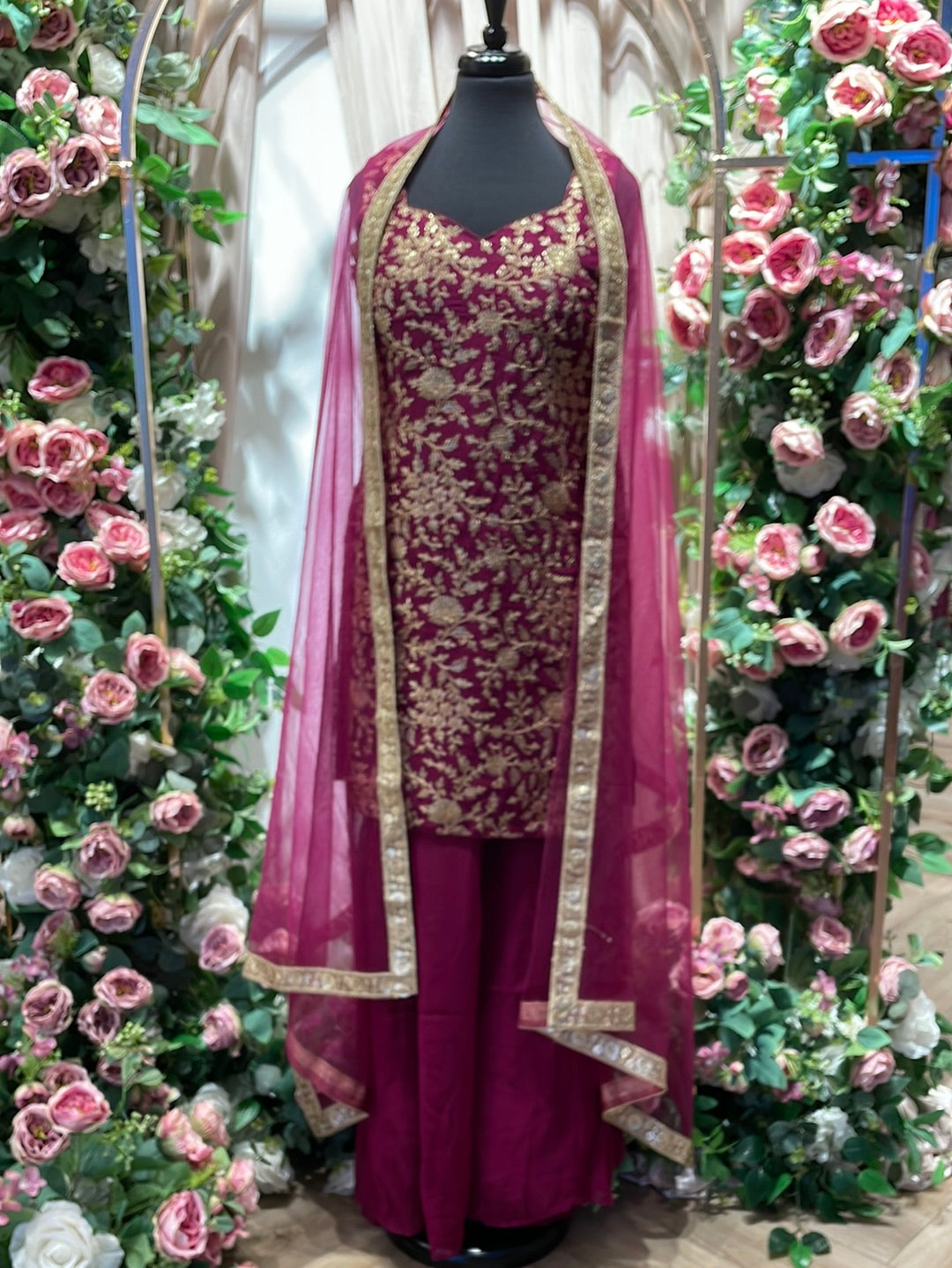 Tilla Jaal Work Sharara Suit