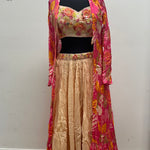 Crop Top With Lehenga Shrug