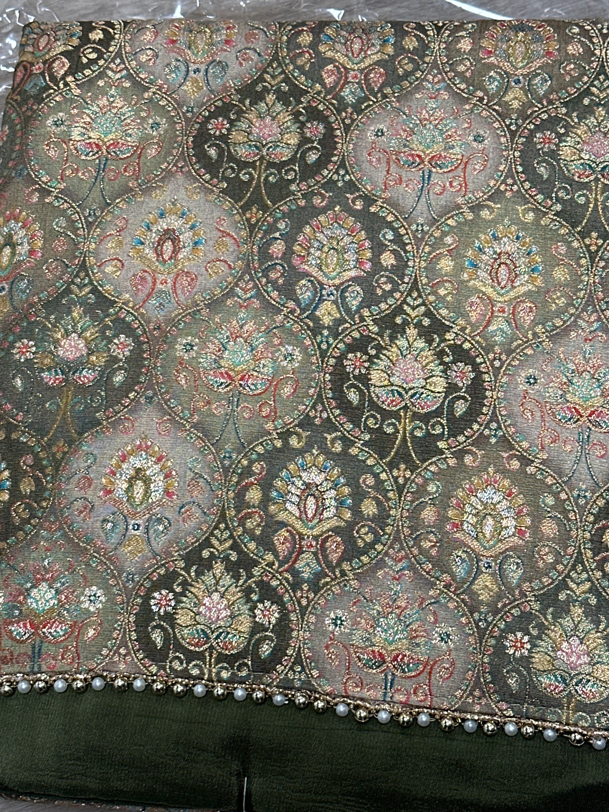 Brocade Unstitched Suit