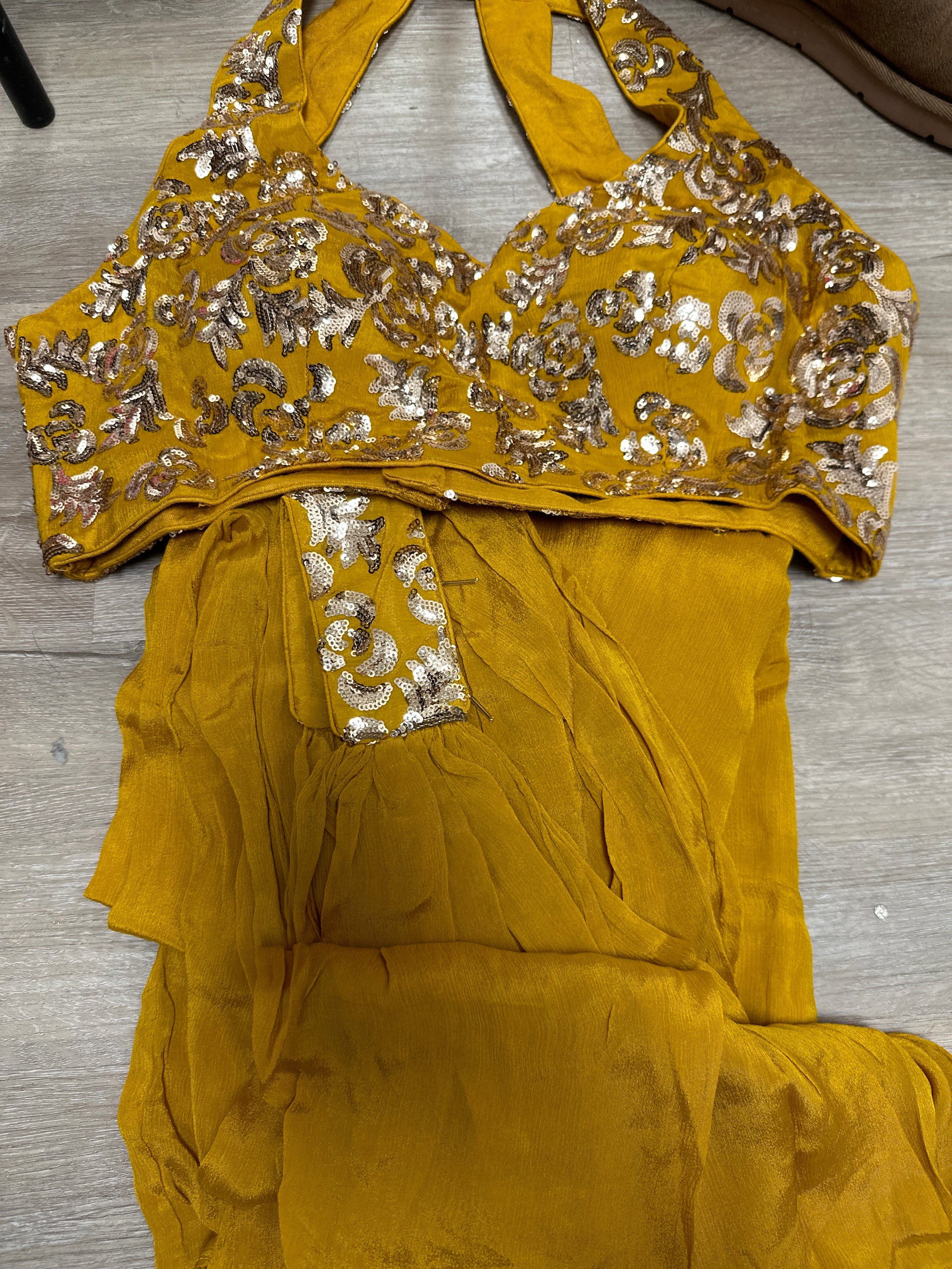 Sequin Blouse with Sharara