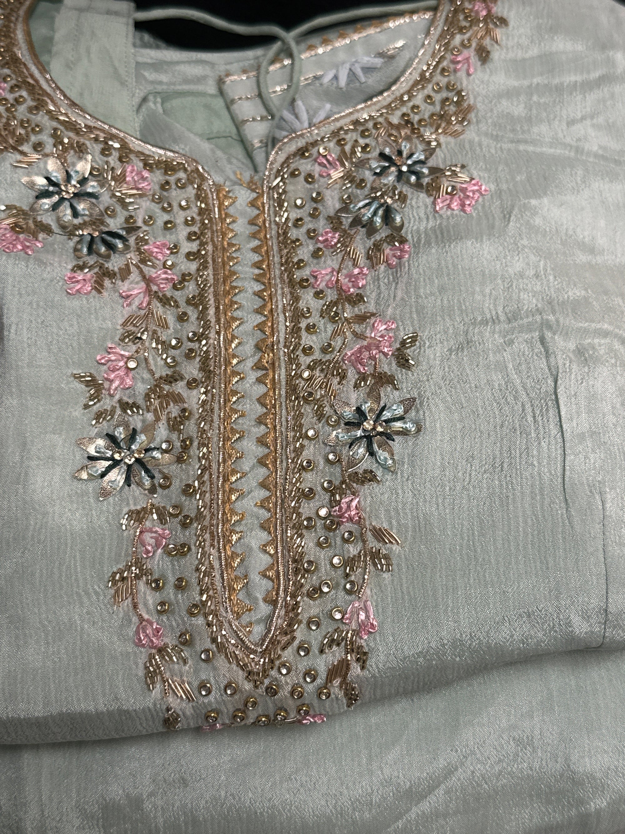 Thread Embroidery Gharara Suit