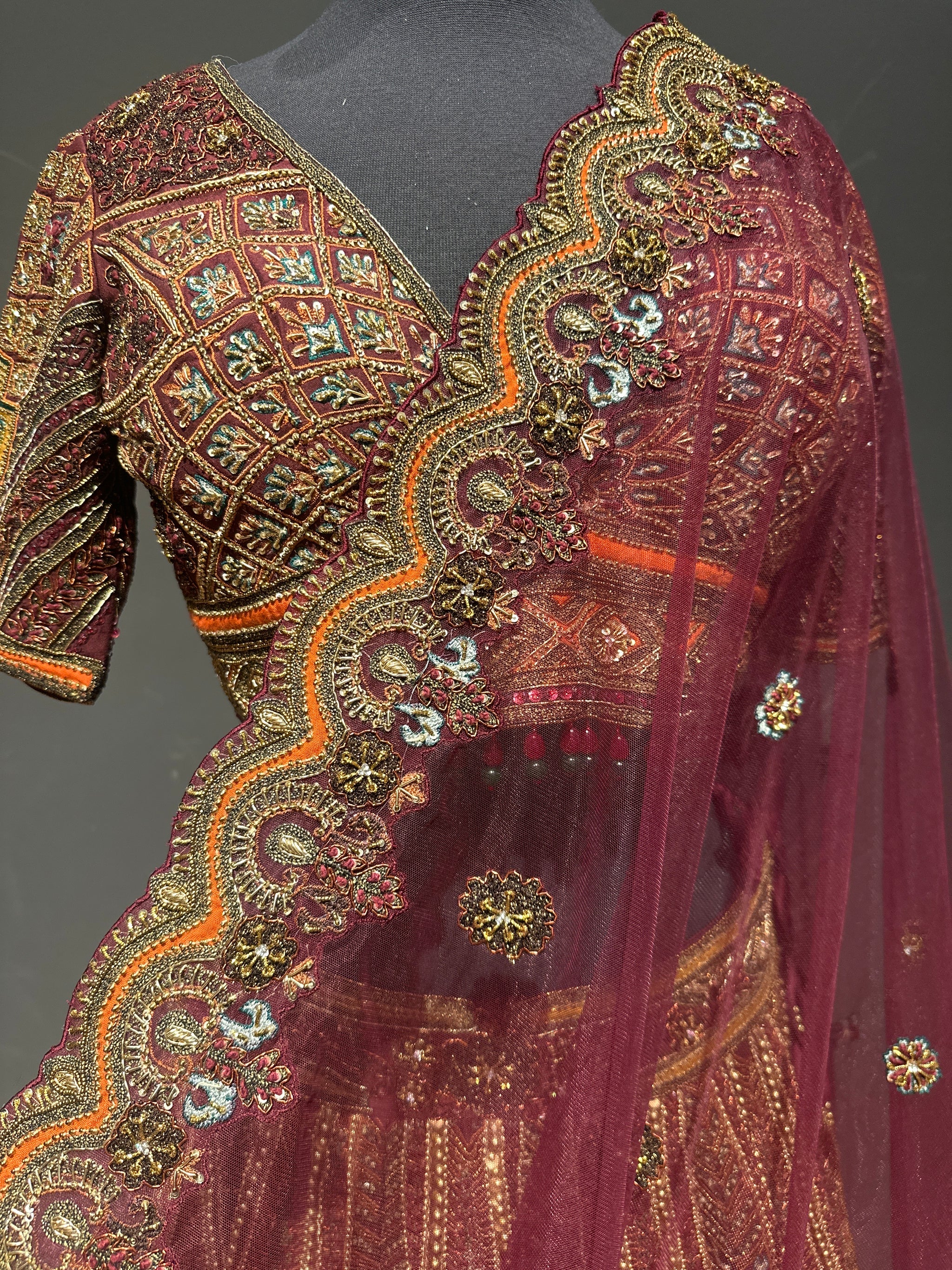 Exotic Bridal Lehenga with Double Dupatta