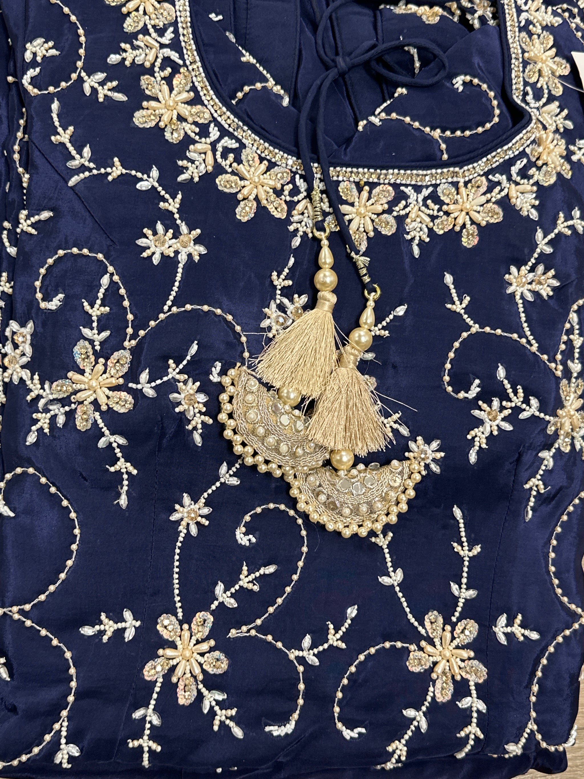 Pearl Embroidery Sharara Suit