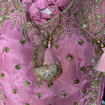 Dabka & Sequen Emb with Banarsi Gharara and Pants