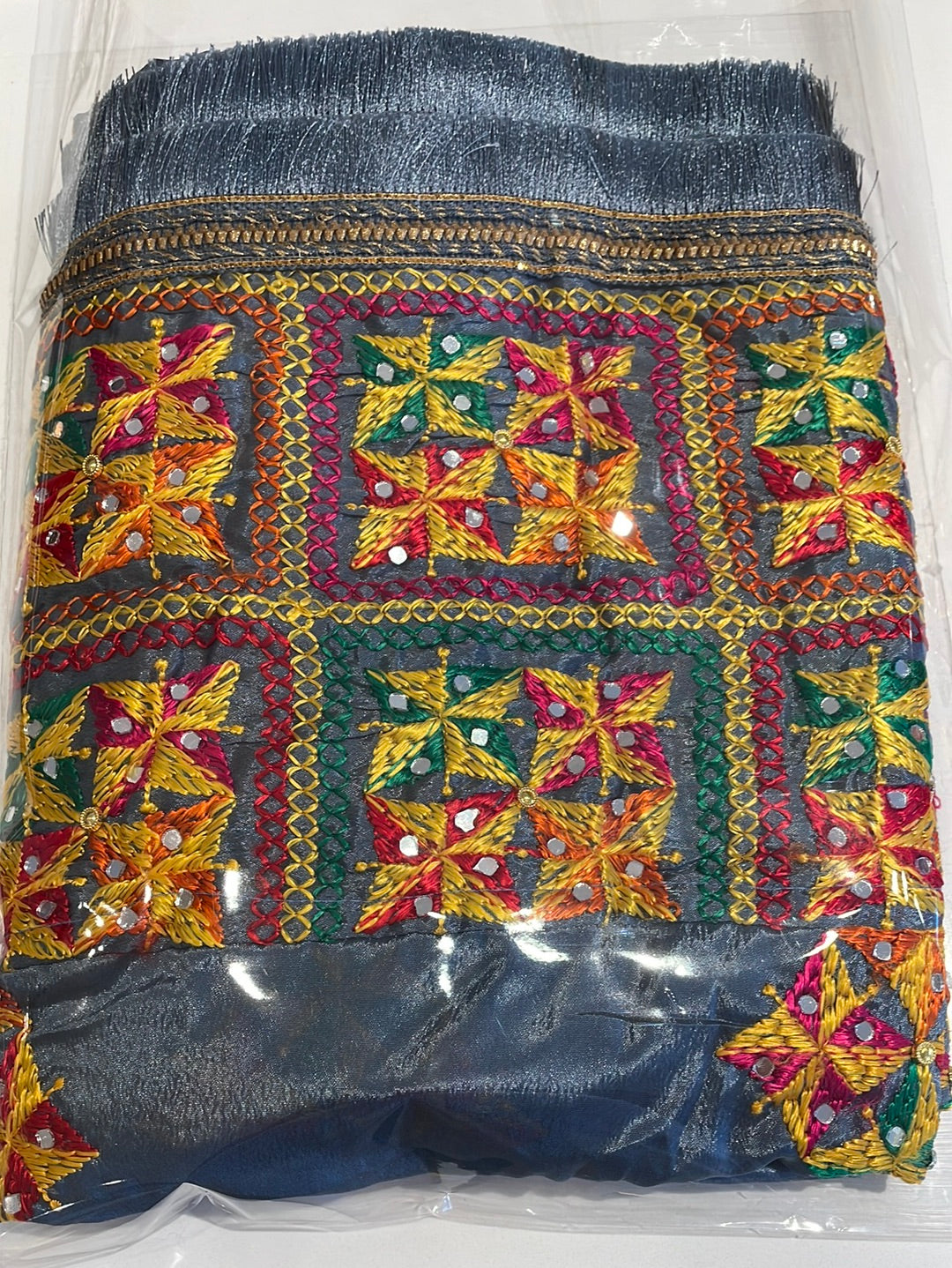 Multi Colour Chinnon Phulkari Dupattas