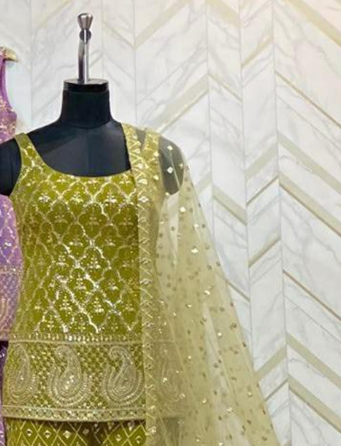 Enchanting sequence Gharara Suit