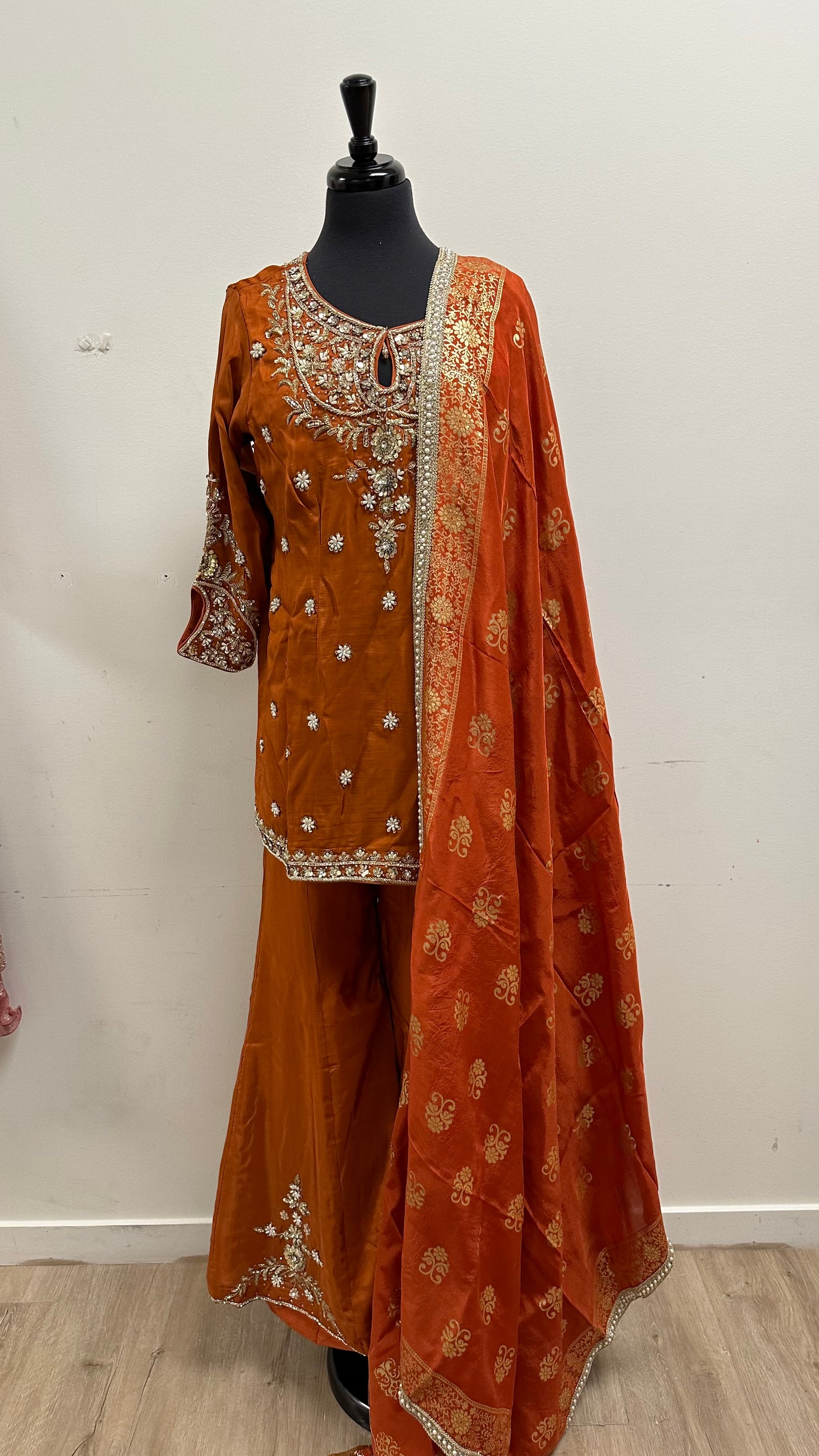 Embroided Sharara Suit