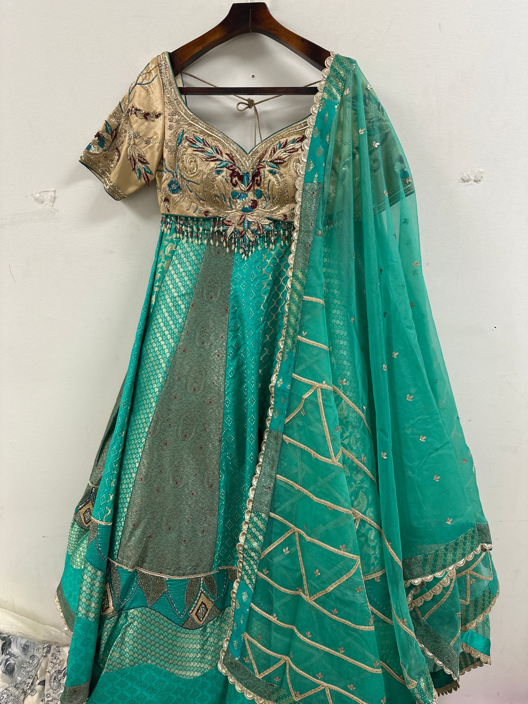 Banarasi with Threadwork Lehenga