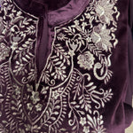 Beautiful Embroidered Velvet Suit