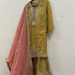 Shimmer Fabric Sharara Suit