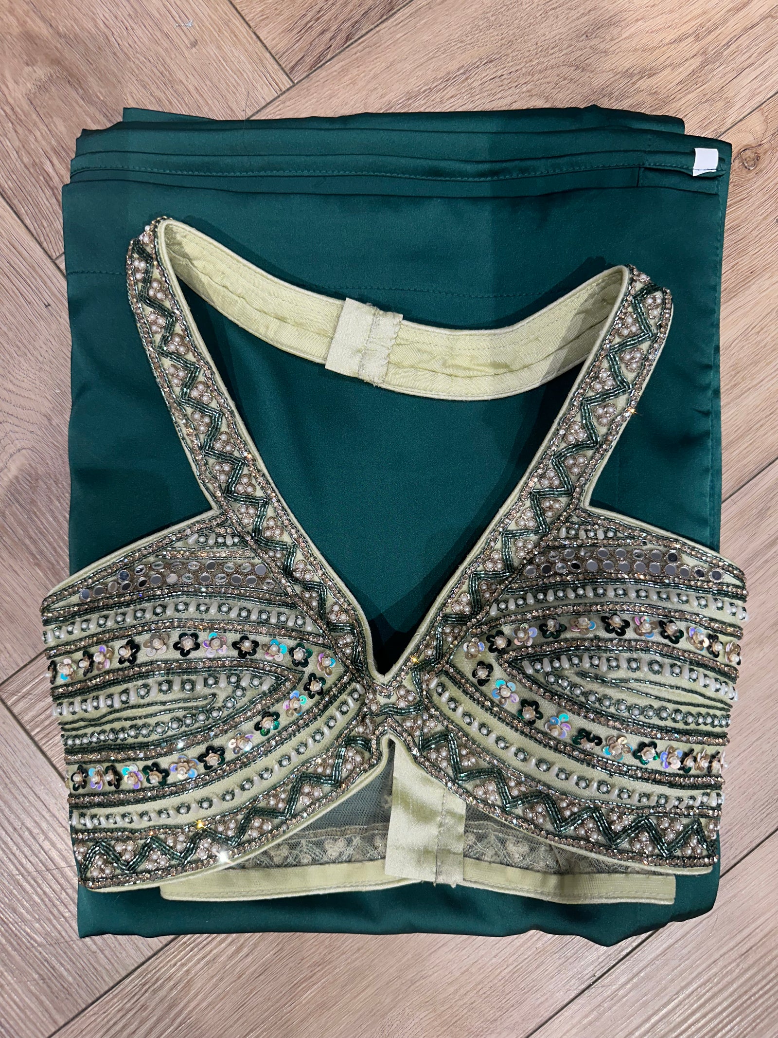 Stunning Sequence Blouse With Plain Saree