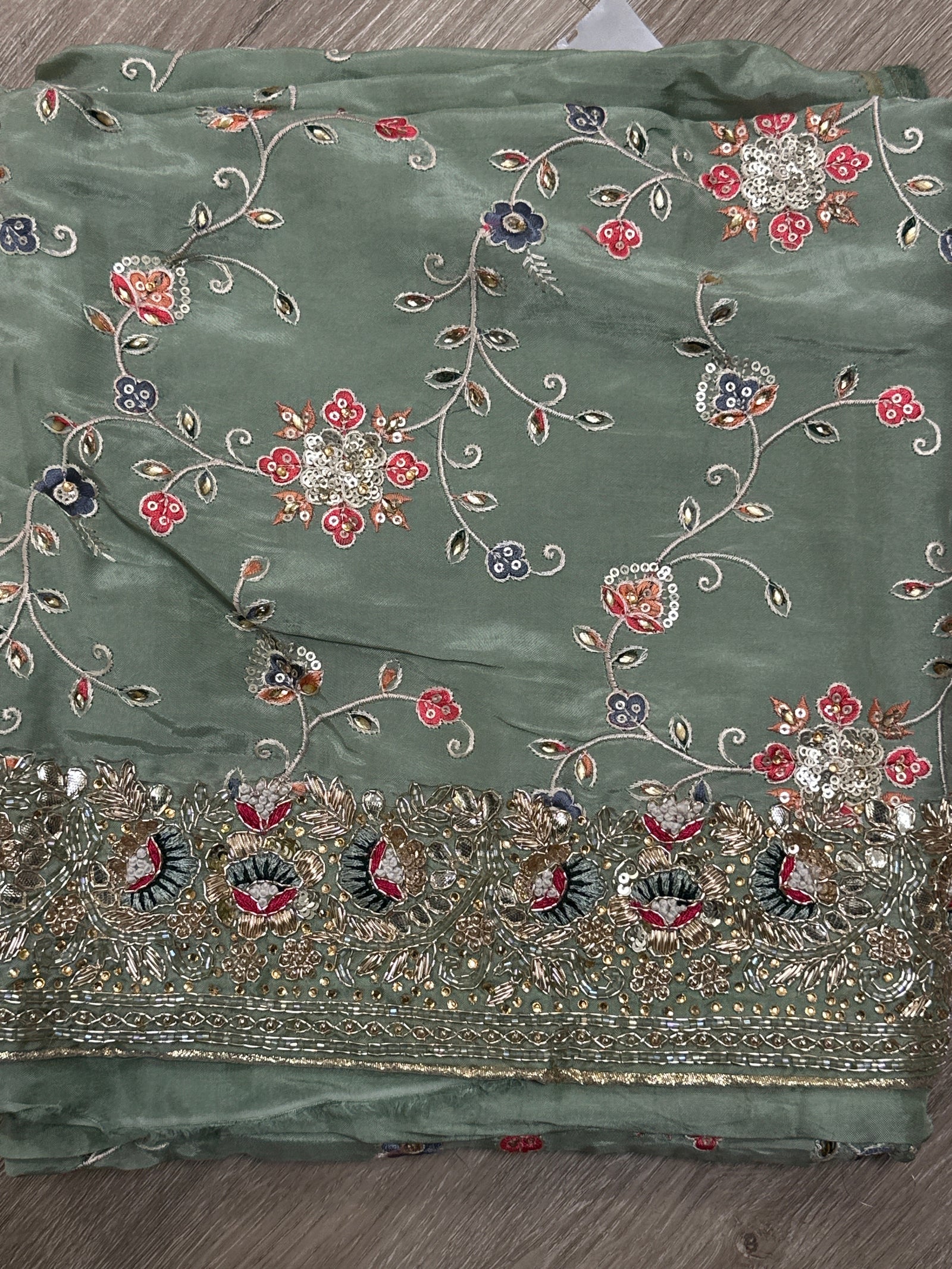 Embroided Sharara Suit