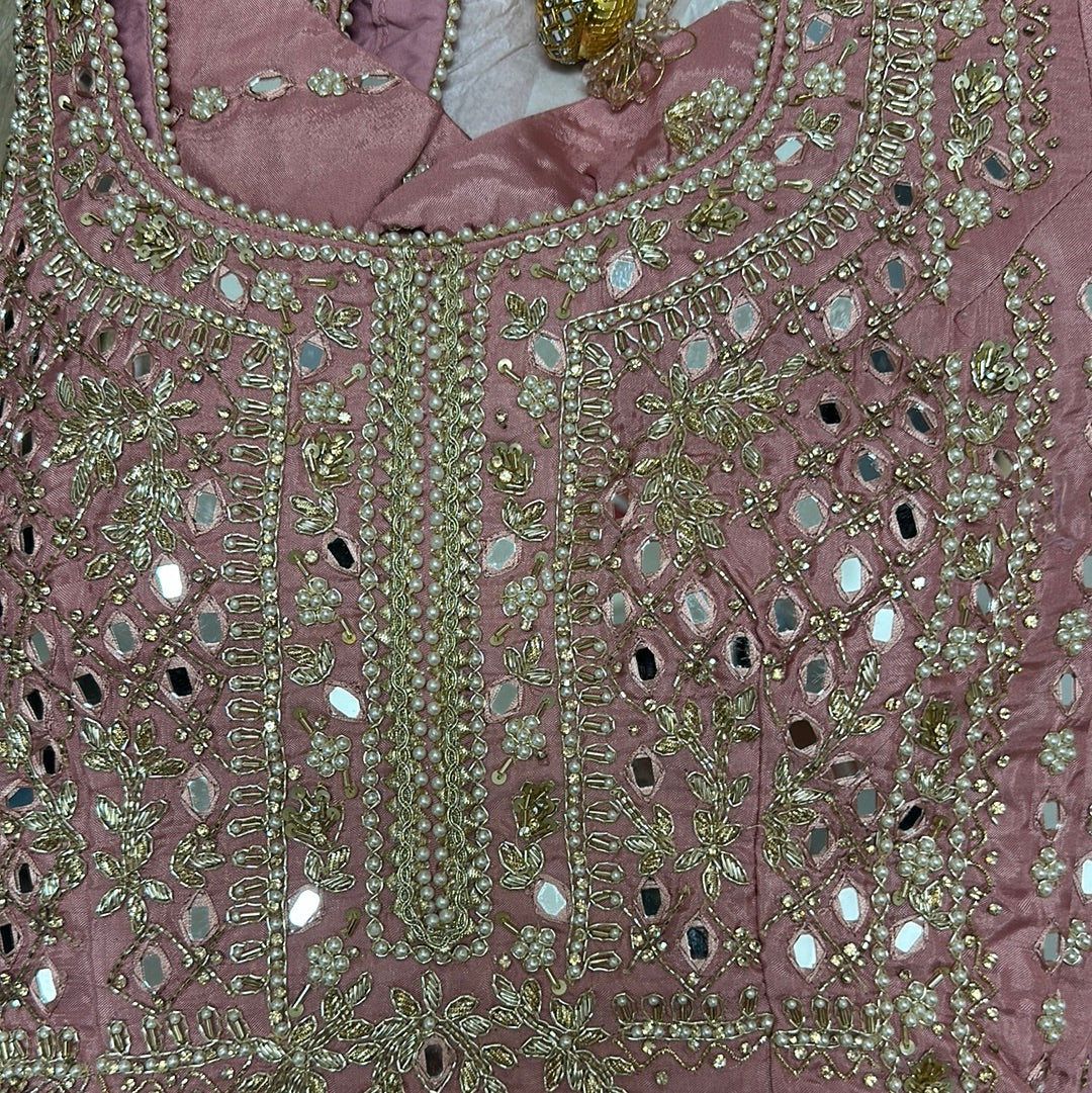Mirror Work Heavy Embroidery Gharara Suit