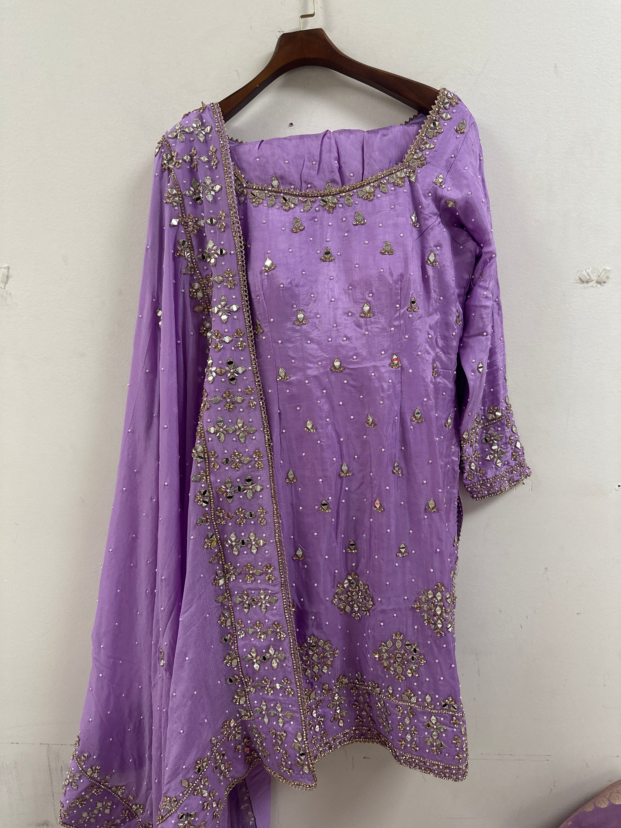 Heavy Mirror Work Salwar Suit