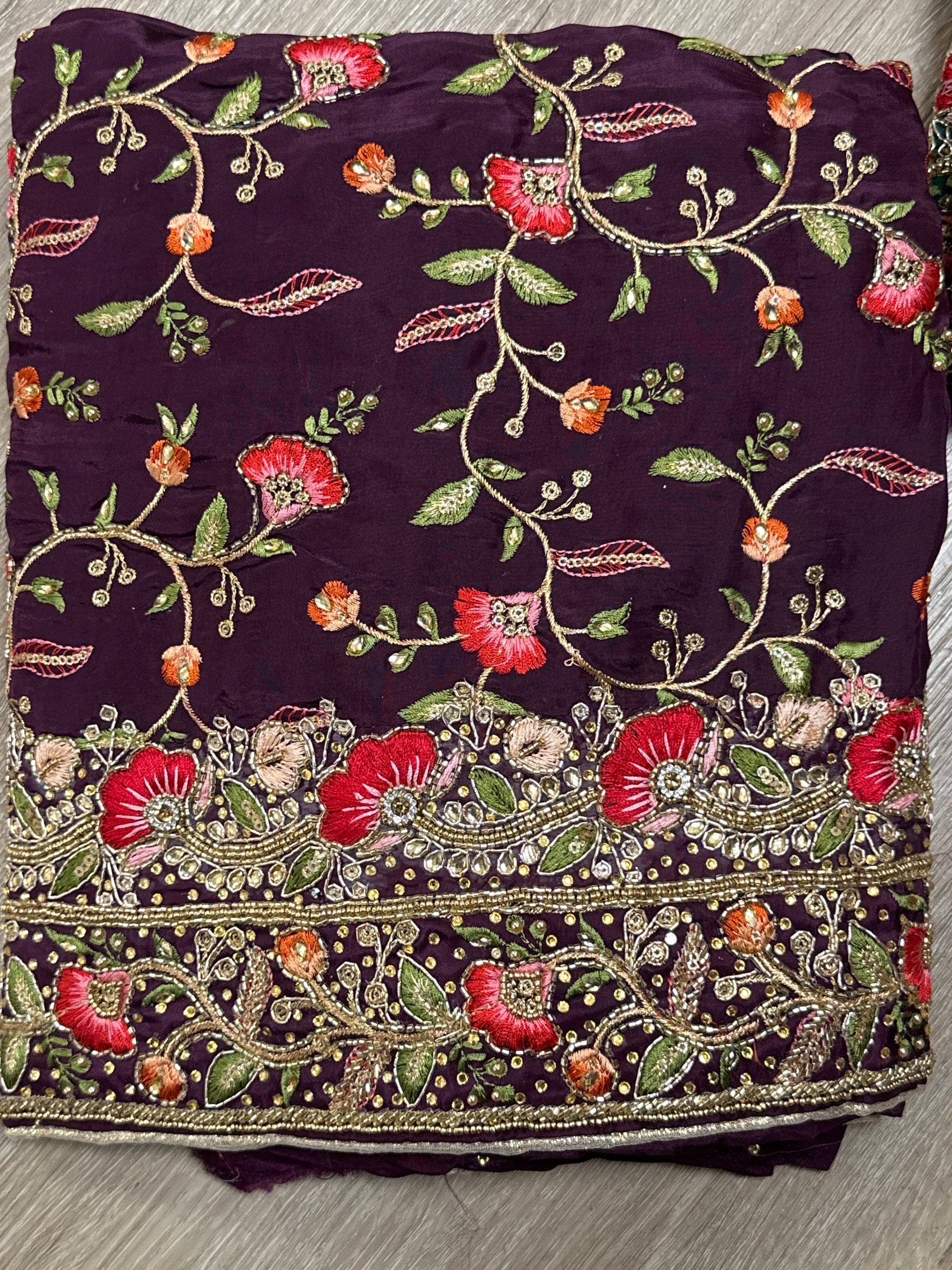 Floral Embroidery Unstitched Suits