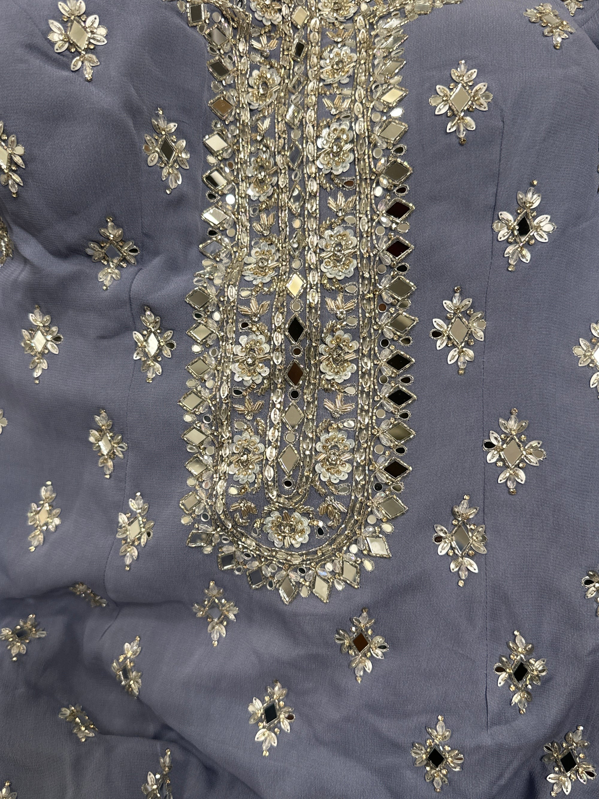 Mirror embellished Sharara Suit