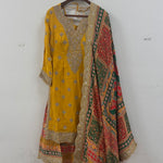 Multi Print Dupatta Gharara Suit