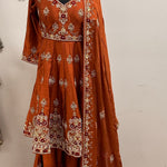 Enchanting Anarkali Sharara suit