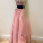 Shimmer Peach Lehenga