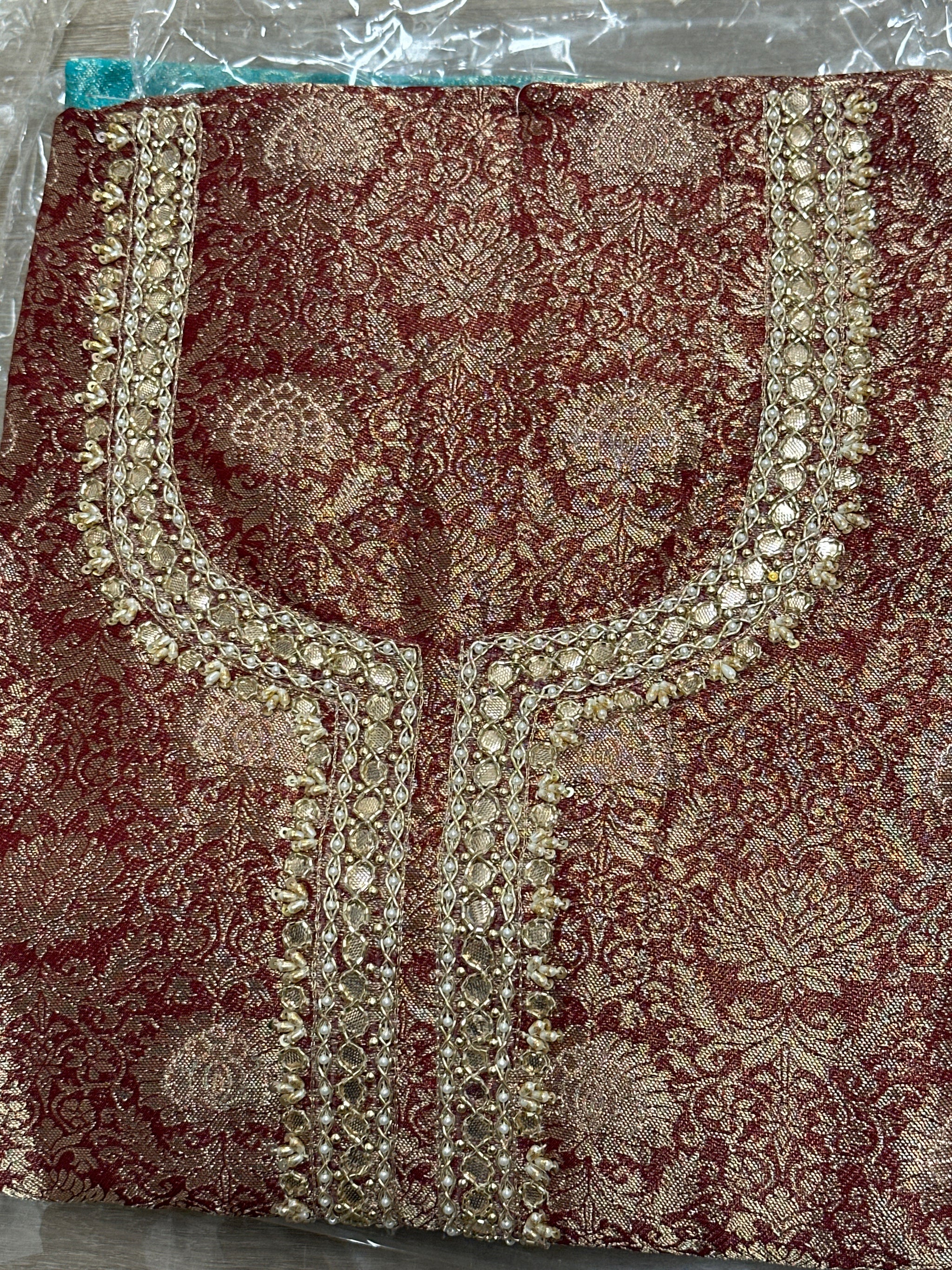 Tissue Banarasi Unstitched Suit