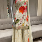 Modern Style Floral Sharara Suit