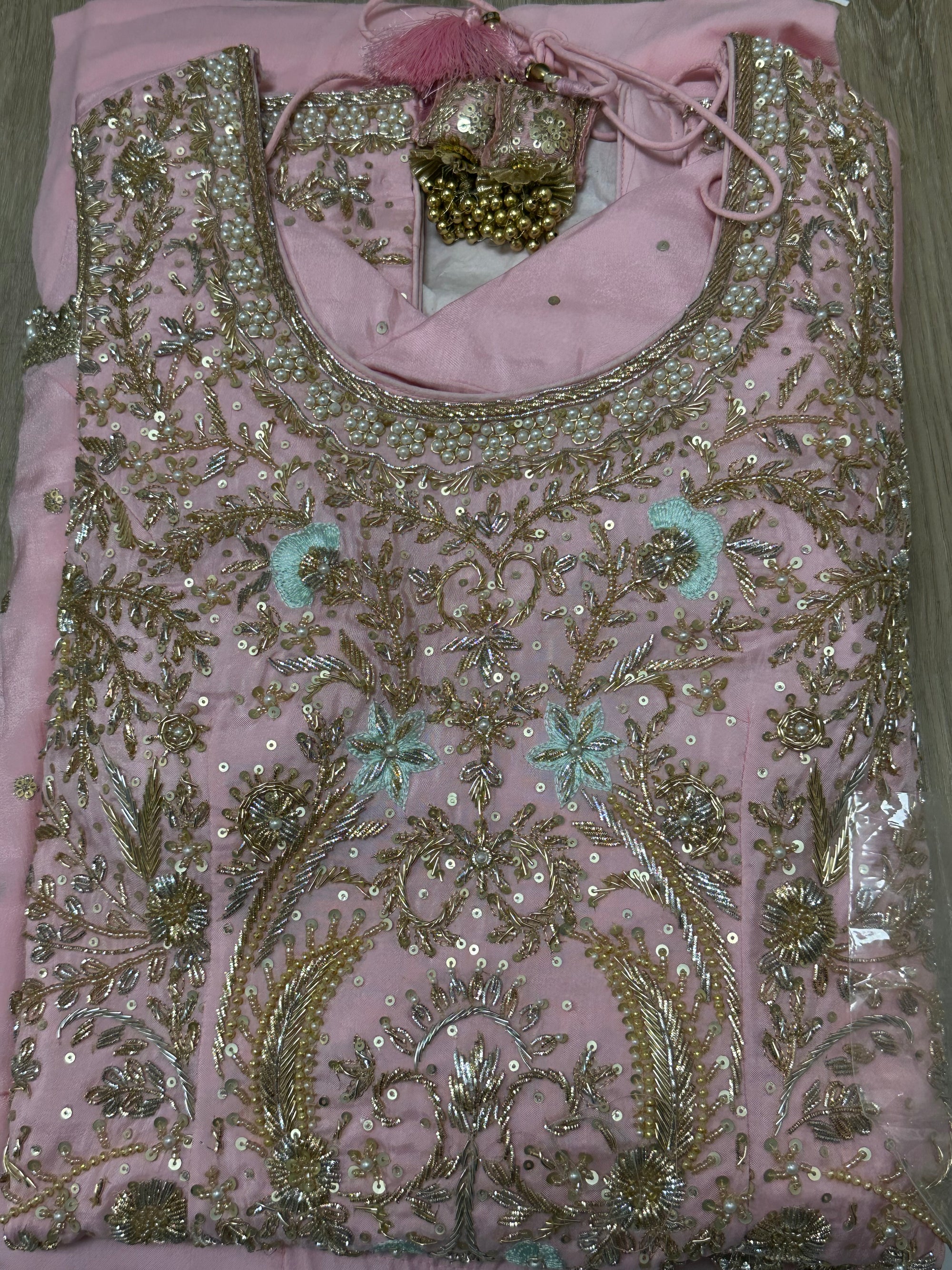 Heavy Embellished shirt with Sharara