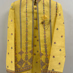 Charming Haldi Sherwani with Kurta and Pajama