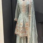 Sharara Suit with Peplum shirt