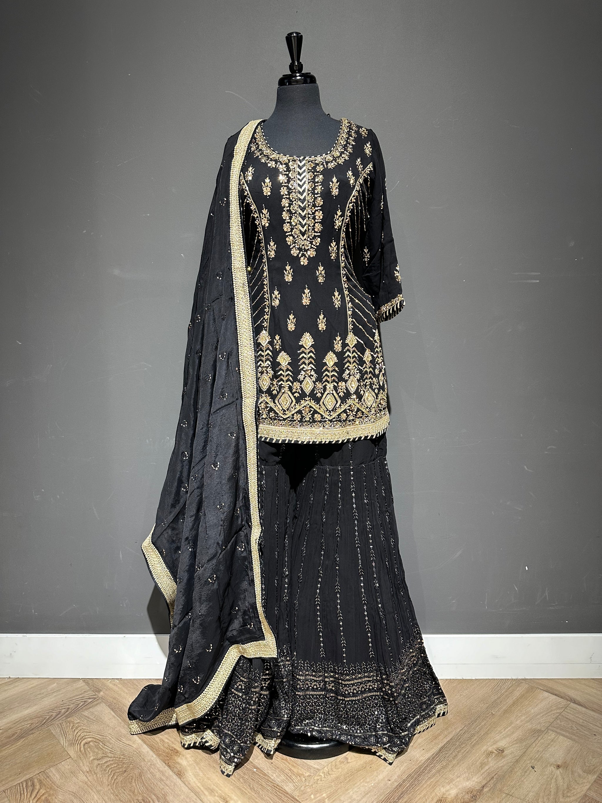 Opulent Embellished Gharara Suit