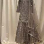 Long shirt Seq embroidered lehenga