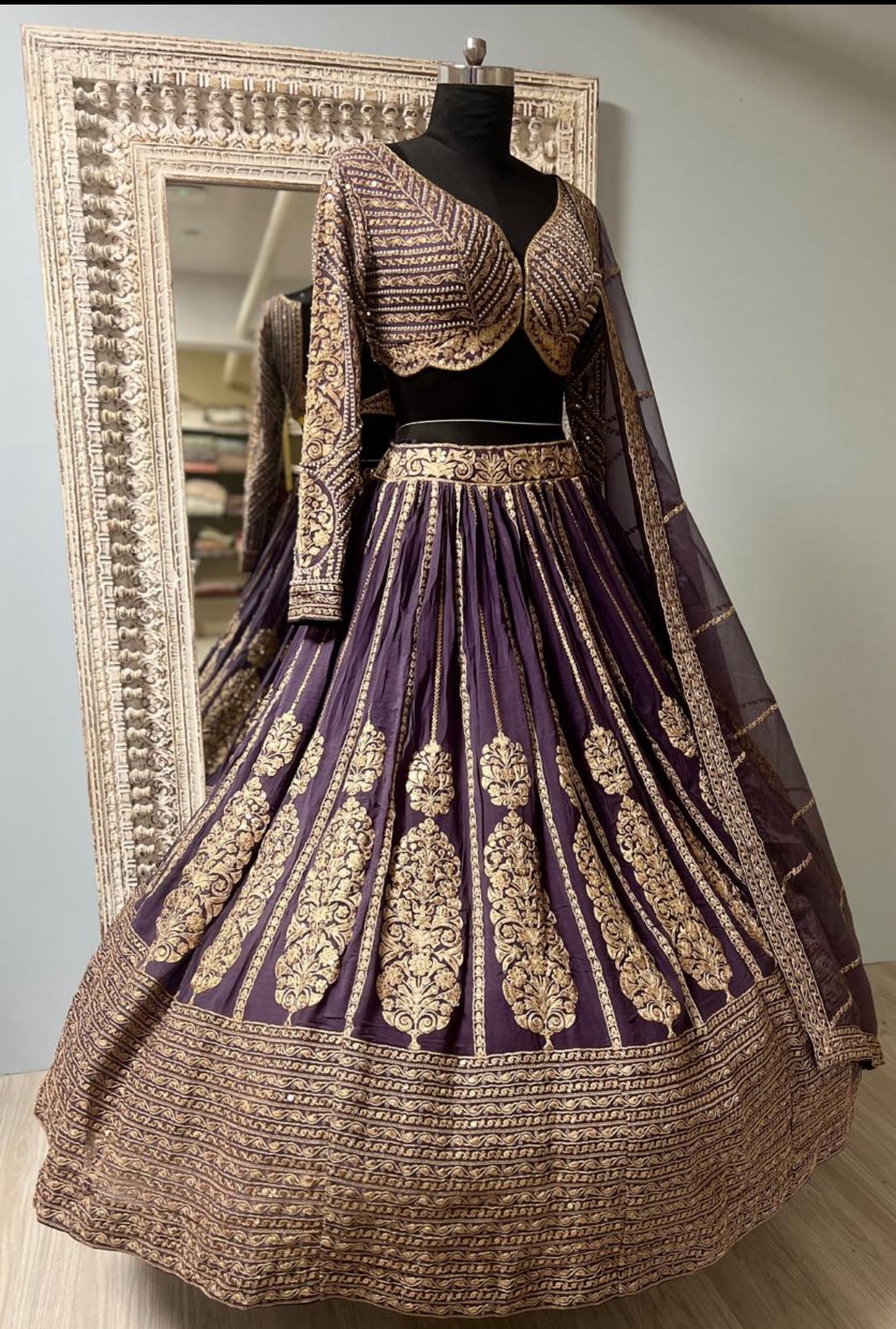 Gold Embroidery Lehenga