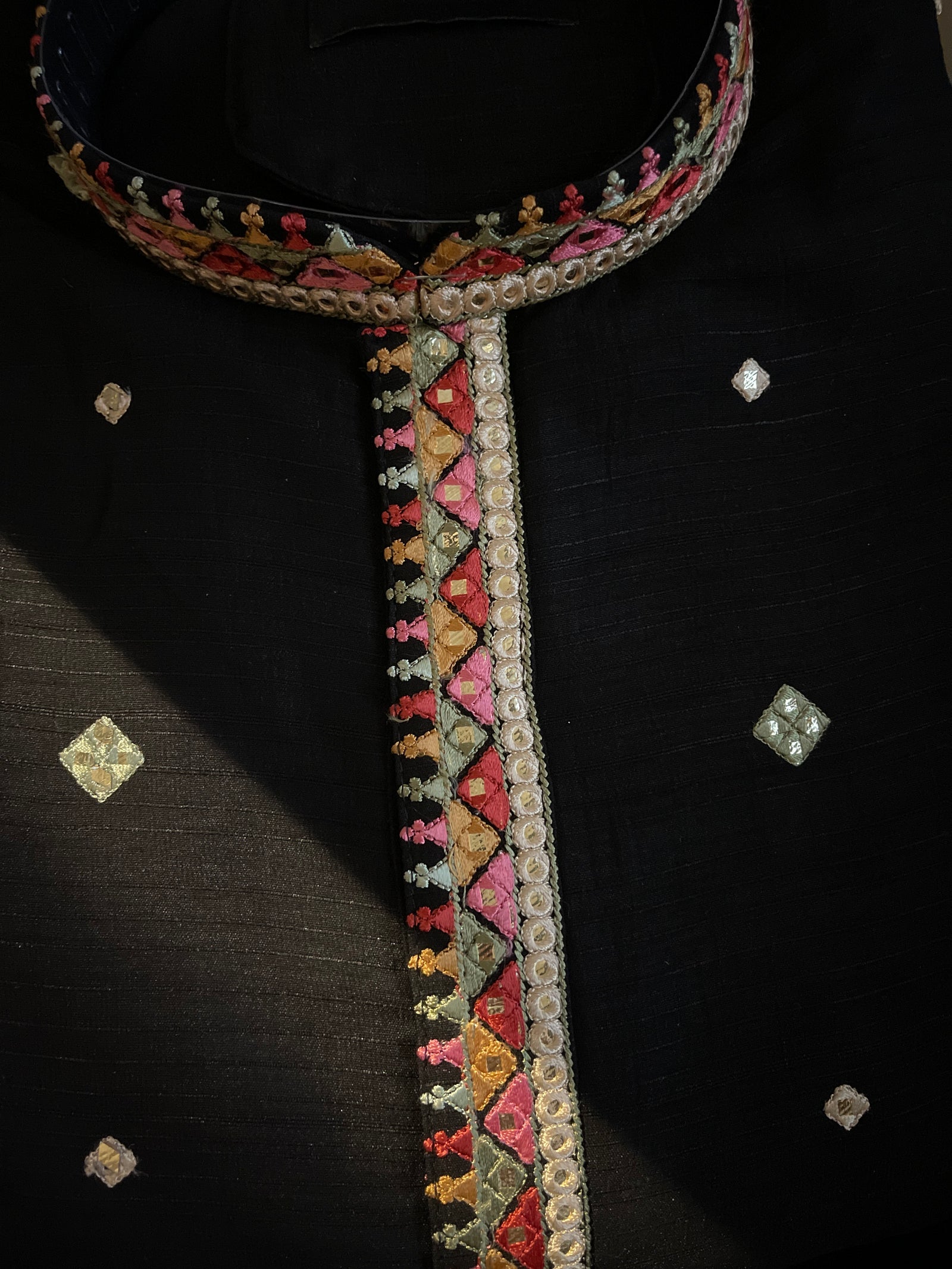 Kurta Pyjama with Colourful Threadwork