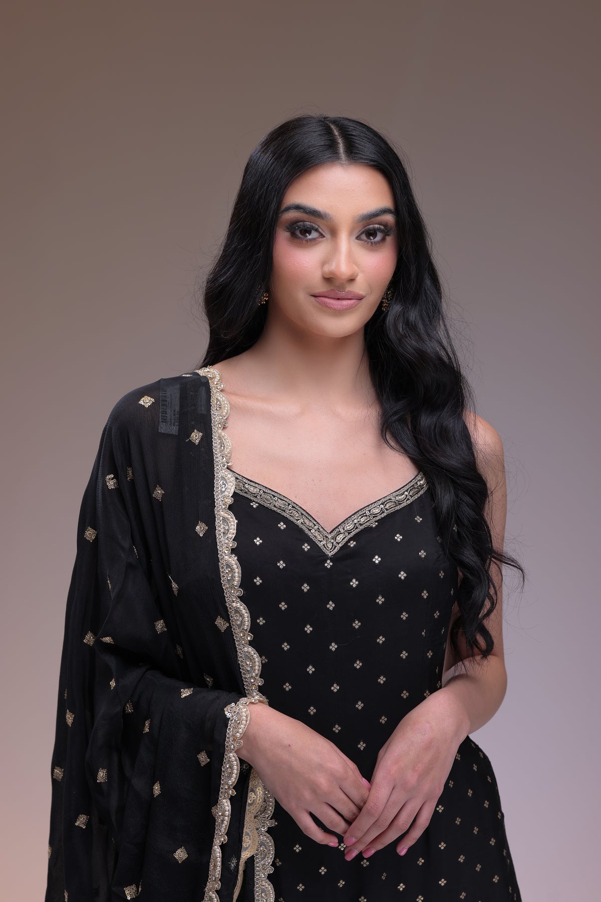 Banarasi Print Gharara Suit