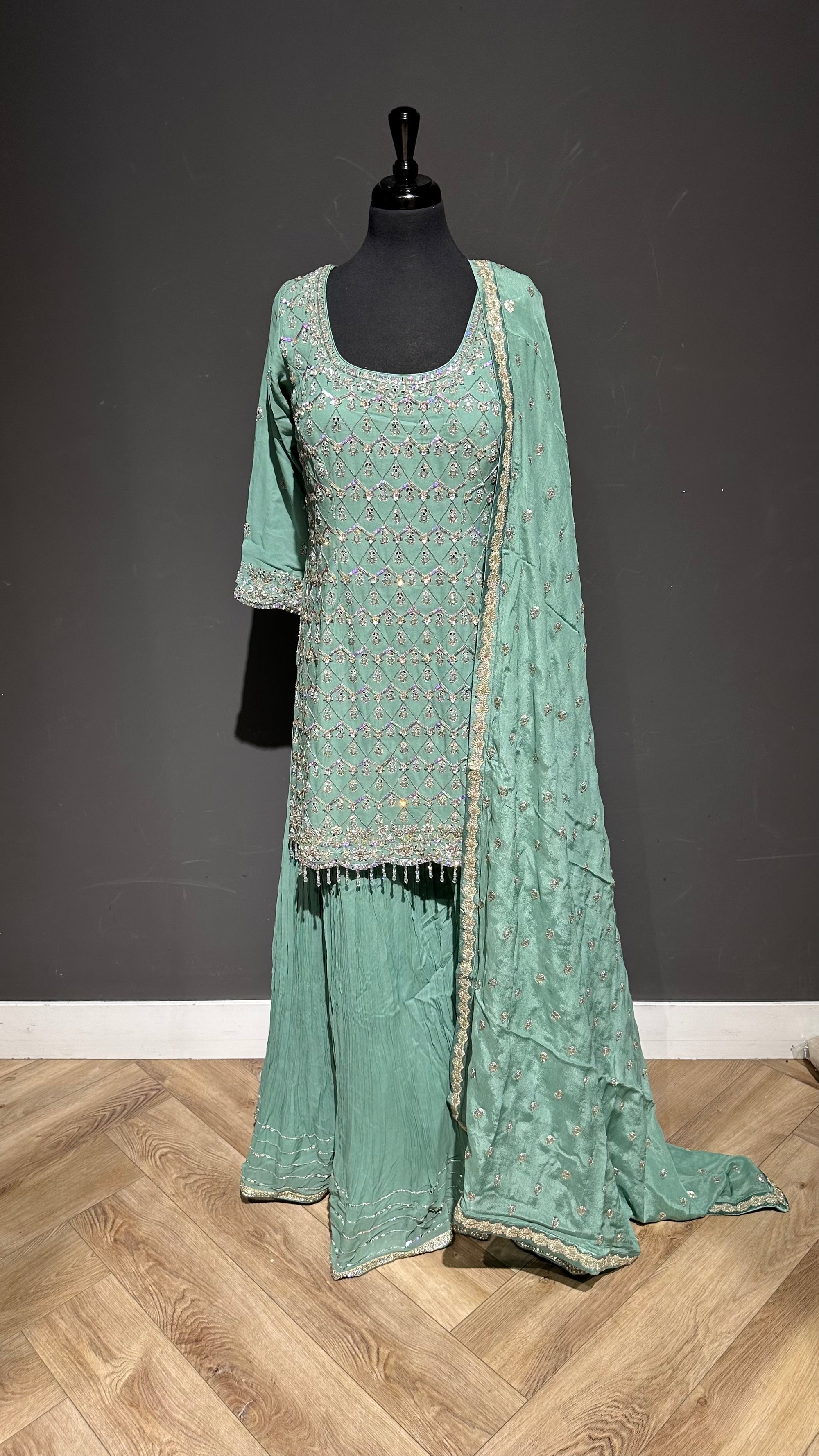 Mirror Work Sharara Suit