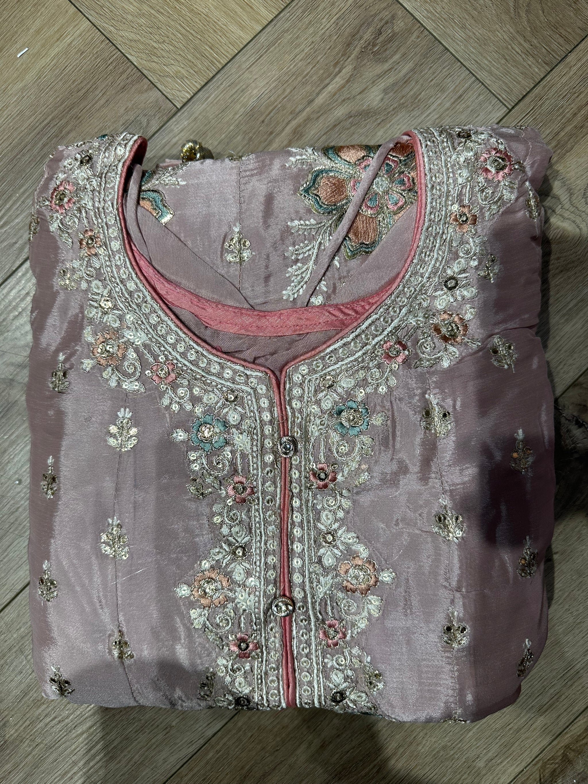 Sharara Suit with Peplum shirt