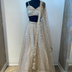 Noodle strap lehenga choli with sequins work all over