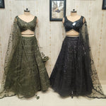 Ravishing Sequence Blouse with thread Embroidery Lehenga