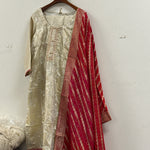 Floral Banarasi Plazzo Suit