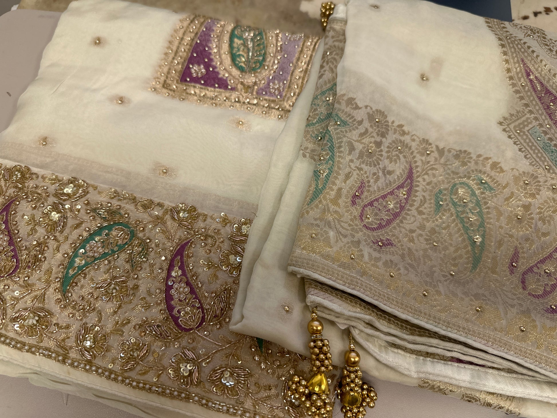 Embroidered Unstitched Suit